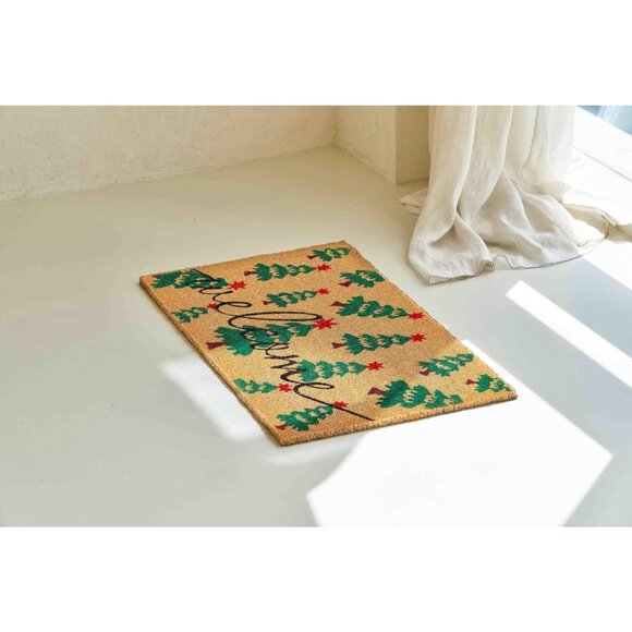 17" X 30" Merry Christmas Coco Coir Welcome Door Mat With Heavy Duty Backing - Picture 6 of 9